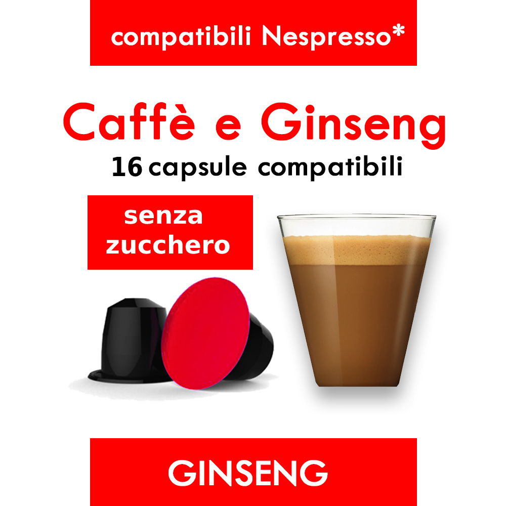Ginseng Amaro Compatibile Nespresso - 10 capsule compatibili