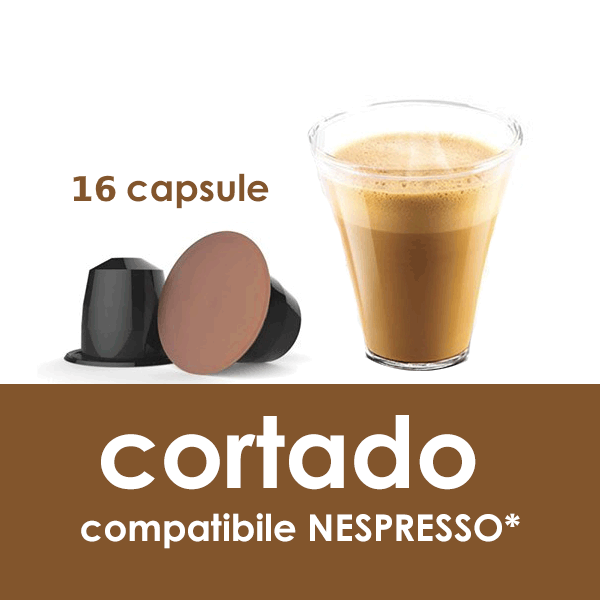 Cortado, caffè macchiato Compatibile Nespresso - 10 compatibili
