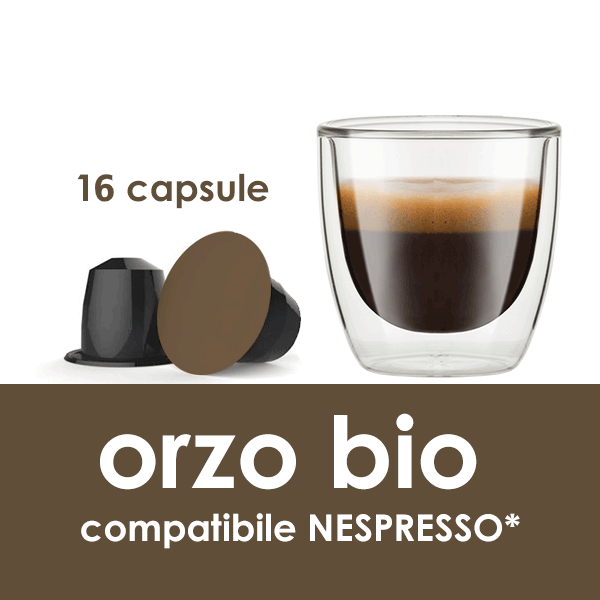 Orzo Biologico Compatibile Nespresso - 16 capsule compatibili