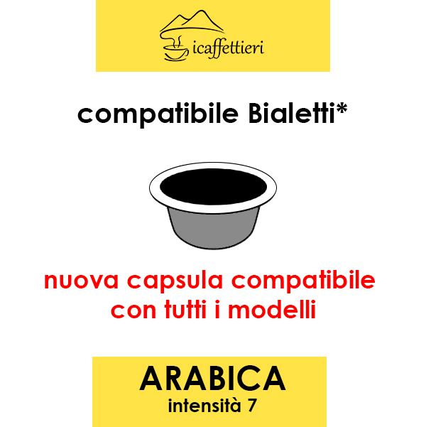Capsule compatibili Bialetti Arabica 100 pezzi 23€-SPEDIZIONE GRATIS