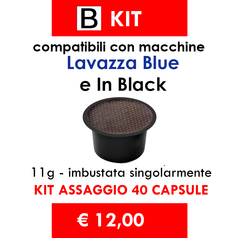 KIT ASSAGGIO compatibili Lavazza Blue e In Black - spedizione gratis